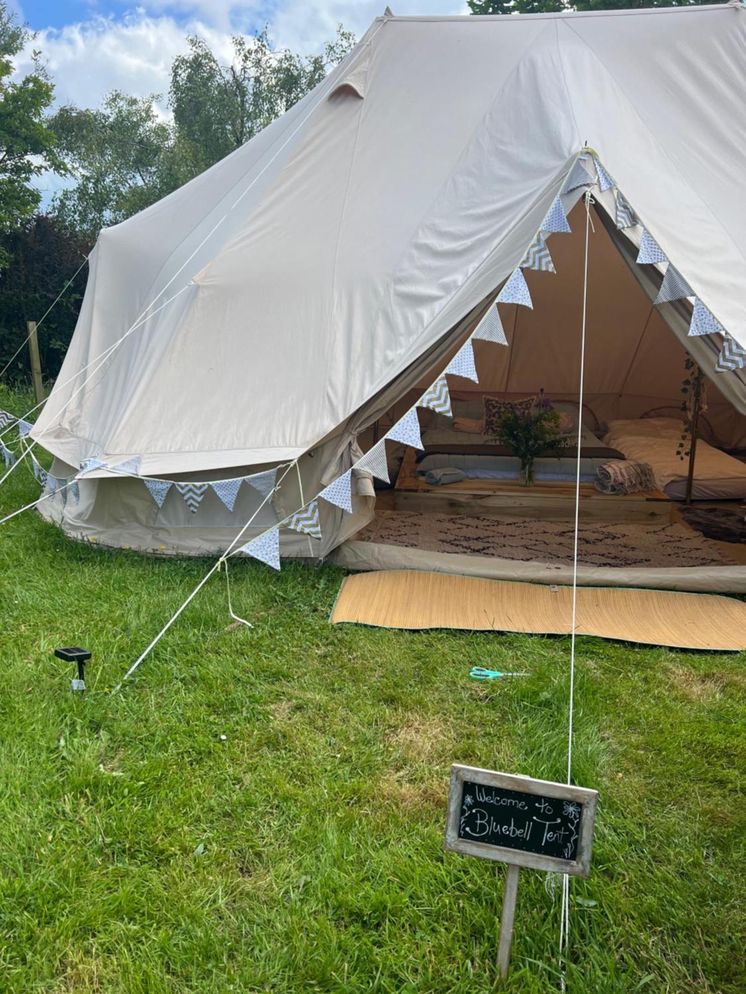 Luxe tent Bluebell Tent At Ballyward Croft Ardkeen